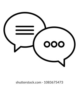 speech bubbles messages icon