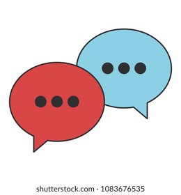 speech bubbles messages icon