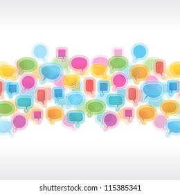 speech bubbles  on white background