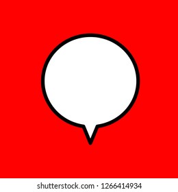 Speech bubbles outline icon