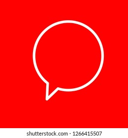 Speech bubbles outline icon