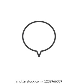 Speech bubbles outline icon. linear style sign for mobile concept and web design. Chat Message Bubble simple line vector icon. Conversation symbol, logo illustration. Pixel perfect vector graphics