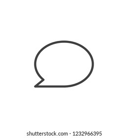 Speech bubbles outline icon. linear style sign for mobile concept and web design. Chat Message Bubble simple line vector icon. Conversation symbol, logo illustration. Pixel perfect vector graphics
