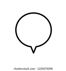 Speech bubbles outline icon. linear style sign for mobile concept and web design. Chat Message Bubble simple line vector icon.