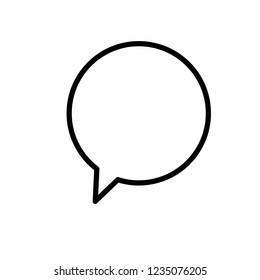 Speech bubbles outline icon. linear style sign for mobile concept and web design. Chat Message Bubble simple line vector icon.