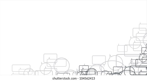  Speech bubbles - outlines and borders