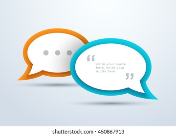 Speech Bubbles Overlapping With 3d Shadows Design A
