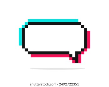  Sprechblasen Pixel Art. 8-Bit-Sprechblase. Pixel-Sprechblase. Chatsprache oder -dialog