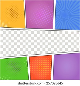 Speech Bubbles in Pop-Art Style background vector