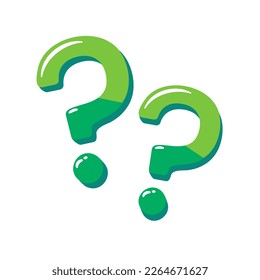 speech bubbles with question marks doubt concept problem solving