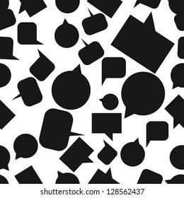 Speech bubbles seamless pattern