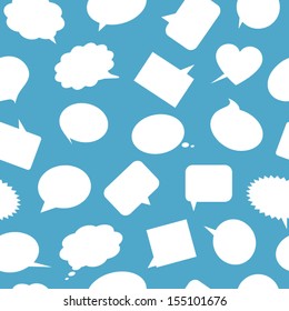 Speech Bubbles Seamless Pattern