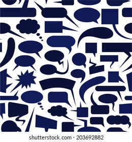 Speech bubbles seamless pattern.