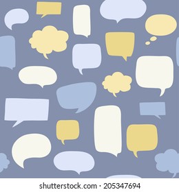 Speech bubbles seamless pattern