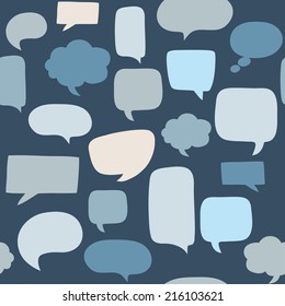 Speech bubbles seamless pattern