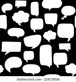 Speech bubbles seamless pattern