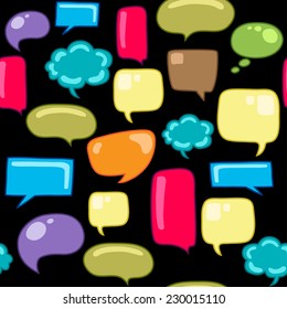 Speech bubbles seamless pattern