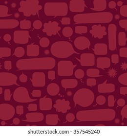 Speech Bubbles Seamless Pattern