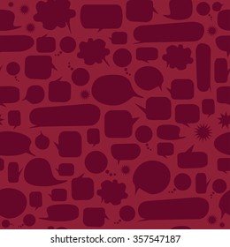 Speech Bubbles Seamless Pattern