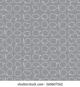 Speech bubbles seamless pattern