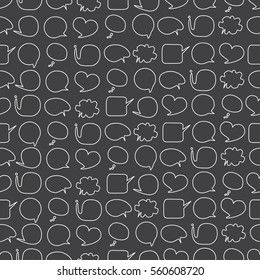 Speech bubbles seamless pattern