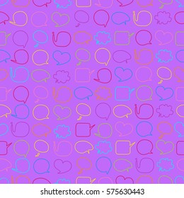Speech bubbles seamless pattern
