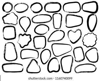 speech bubbles set
