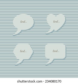 Speech Bubbles set.