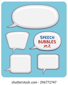 Speech bubbles set.