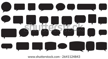 Speech Bubbles set.  speech bubble comic signs. Blank speech bubbles, chatting box, message box for poster, t shirt, comics, banner. Vector illustration, vintage design eps 10
