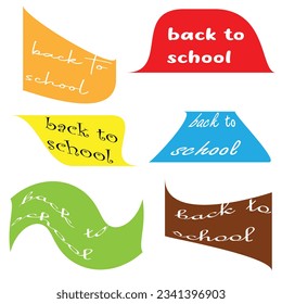 speech bubbles set in flat design with short messages.