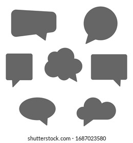 speech bubbles  set,  sign of thought vector illustration