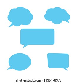 Speech Bubbles Set. Stickers of speech bubbles vector 