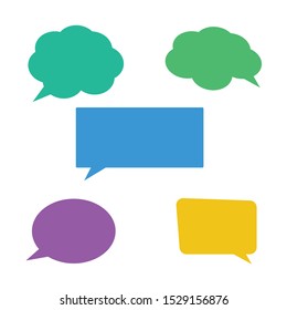 Speech Bubbles Set. Stickers of speech bubbles vector
