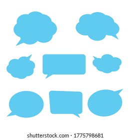 Speech Bubbles Set. Stickers of speech bubbles vector