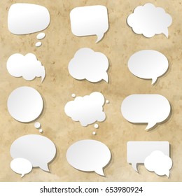 Speech Bubbles Set, Vector Illustration