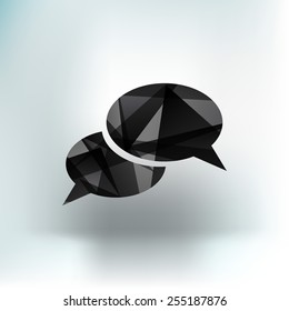 Speech bubbles sign chat vector illustration icon symbol