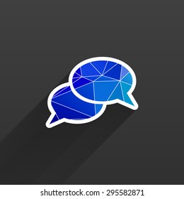 Speech bubbles sign chat vector illustration icon symbol