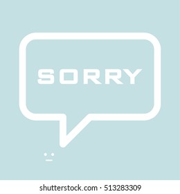 Speech Bubbles Sorry Word Stock Vector (Royalty Free) 513283309 ...