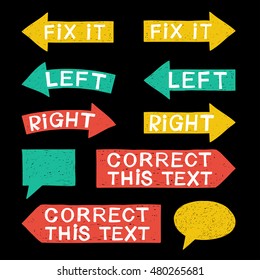 Speech bubbles, sticker, label, sign, tag