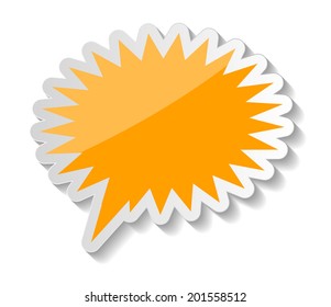 Speech Bubbles Stickers Vector Illustration
