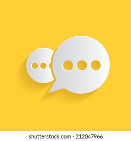 Speech bubbles symbol,clean vector