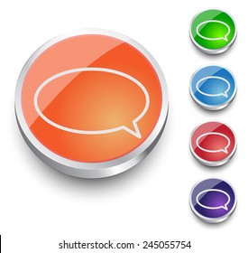Speech bubbles, talk bubbles. Communication, conversation, dialog, support, feedback, chatting, contact concepts.