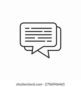 balões de fala ícone de conversa vetor de sinal