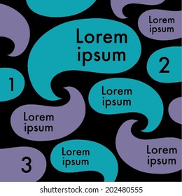 Speech bubbles template