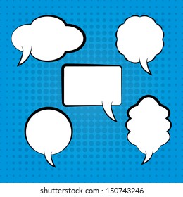 Speech Bubbles Template. High quality vector illustration. Eps10.