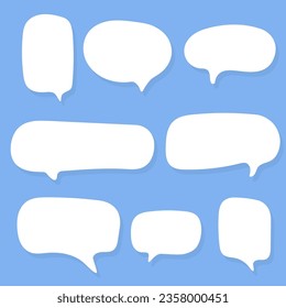 Speech bubbles, textbox cloud of chat for comment