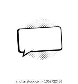 Speech bubbles. Thinking and speaking clouds. Retro empty comic bubbles. Stickers. Vector illustration