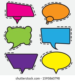 Speech bubbles are used for artwork. Or drawing for cartoons To put the words of the cartoon character in the text box