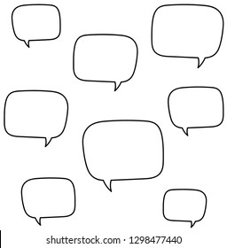 speech bubbles vector speech bubbles vector